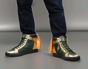 Officially Licensed Marvel Comics Loki God of Mischief High Top Sneakers Sz 12